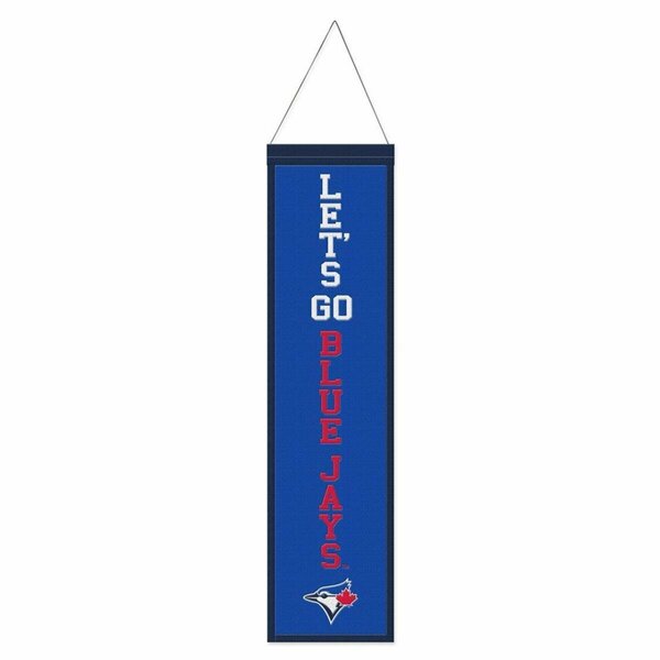 Wraft Fanatics 8 x 32 in. MLB Heritage Slogan Design Toronto Blue Jays Wool Banner 9416648037